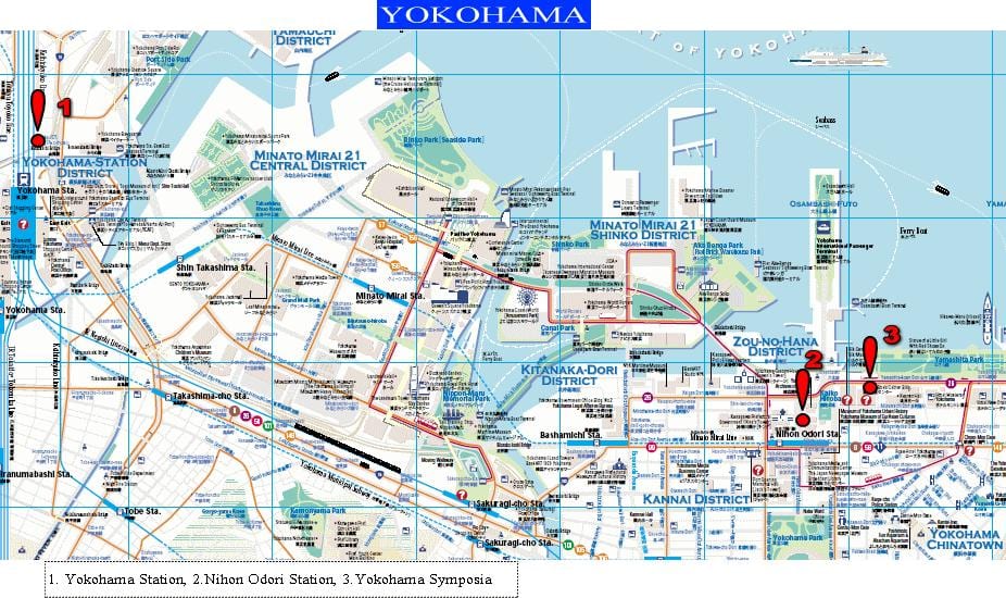 Yokohama-walking-Karte