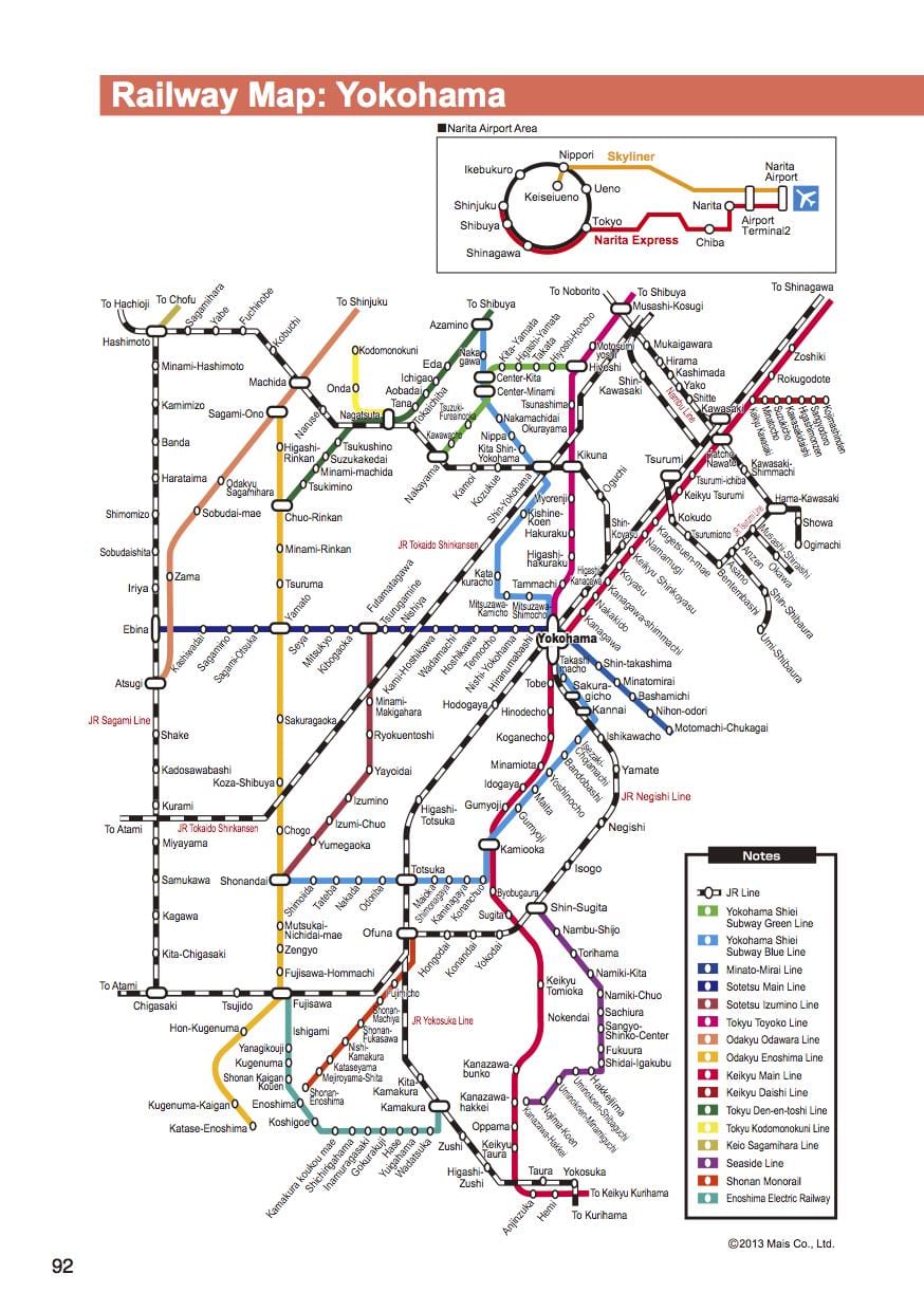 Yokohama-rail-Karte