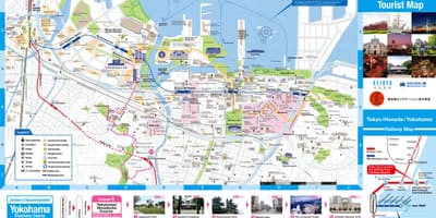 Karte von Yokohama Sehenswürdigkeiten
